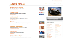 Desktop Screenshot of levnetaxi.cz